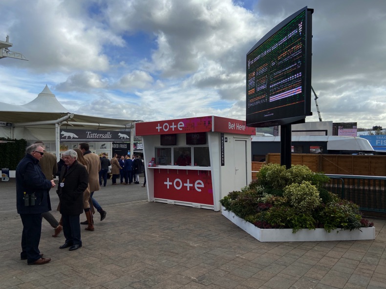 Tote stand at the Cheltenham Festival