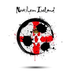 Abstract Northern Ireland football flag