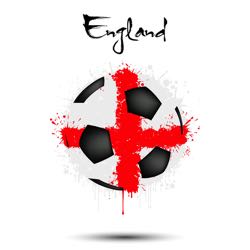 England abstract football flag