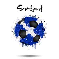 Scotland abstract football flag