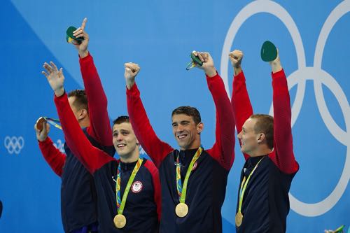 Phelps and other gold medal winners