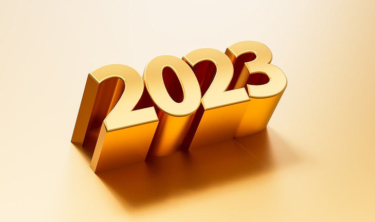 Gold 3D 2023 Numbers
