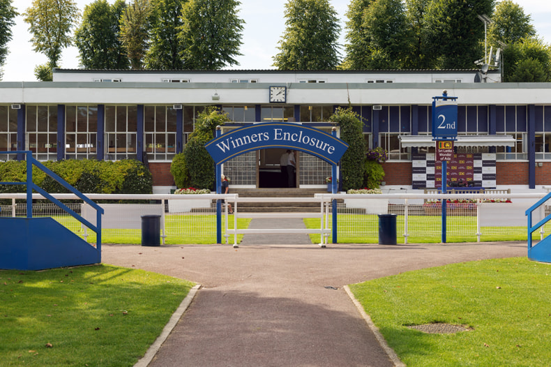 Empty winners enclosure at Windsor Racecourse