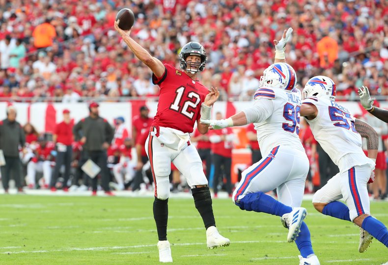 Tom Brady Playing for the Tampa Bay Buccaneers